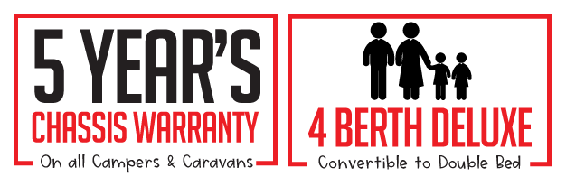 CARAVAN T-REX T13 – ENSUITE BUNKS small banner